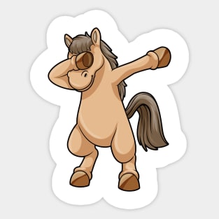 Horse at Hip Hop Dance Dab Sticker